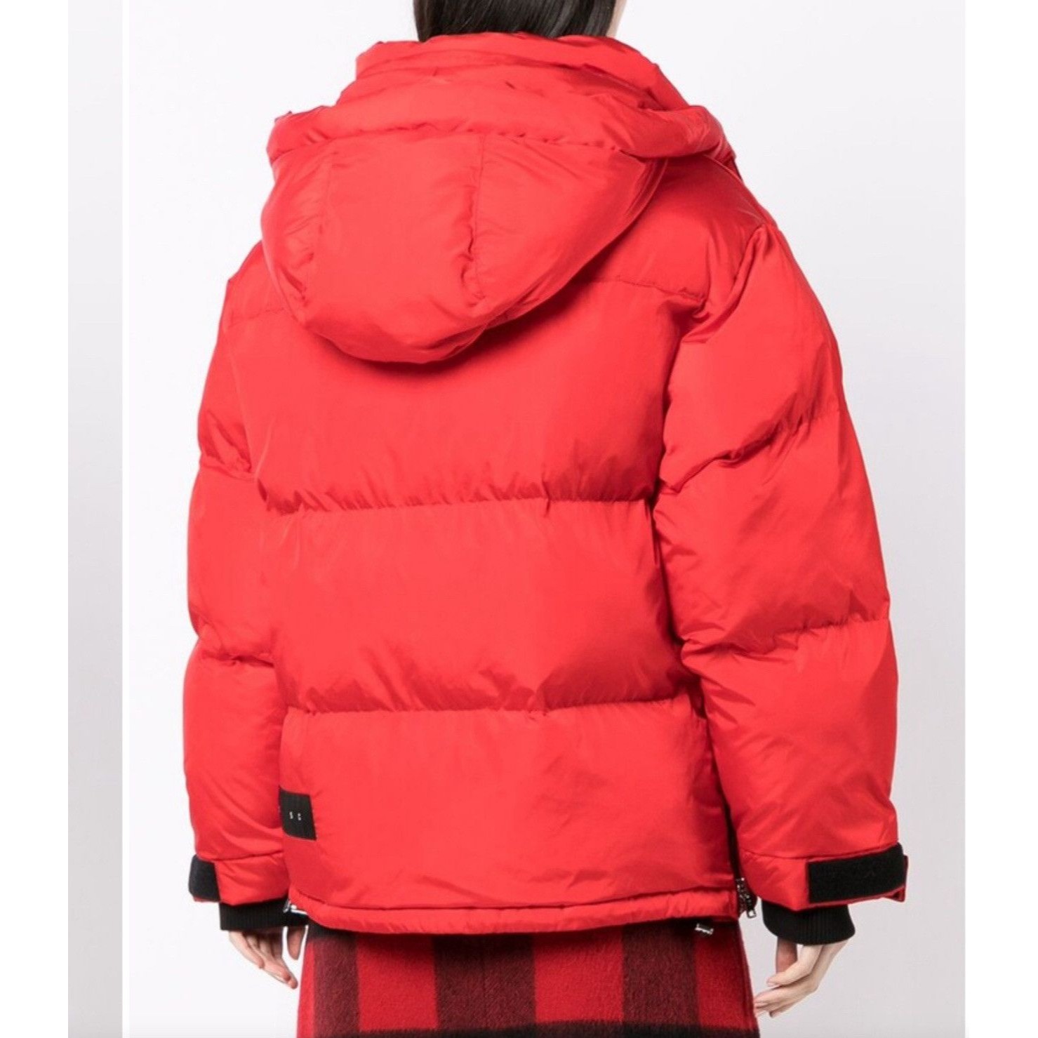 Shoreditch Ski Club Willow Oversized Puffer Jacket In Lipstick Red Sz S New — image 3 of 8